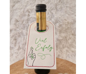 ADVENTSKALENDER 3. Dezember - Stickdatei - ITH Flaschenanhänger Vol. 4